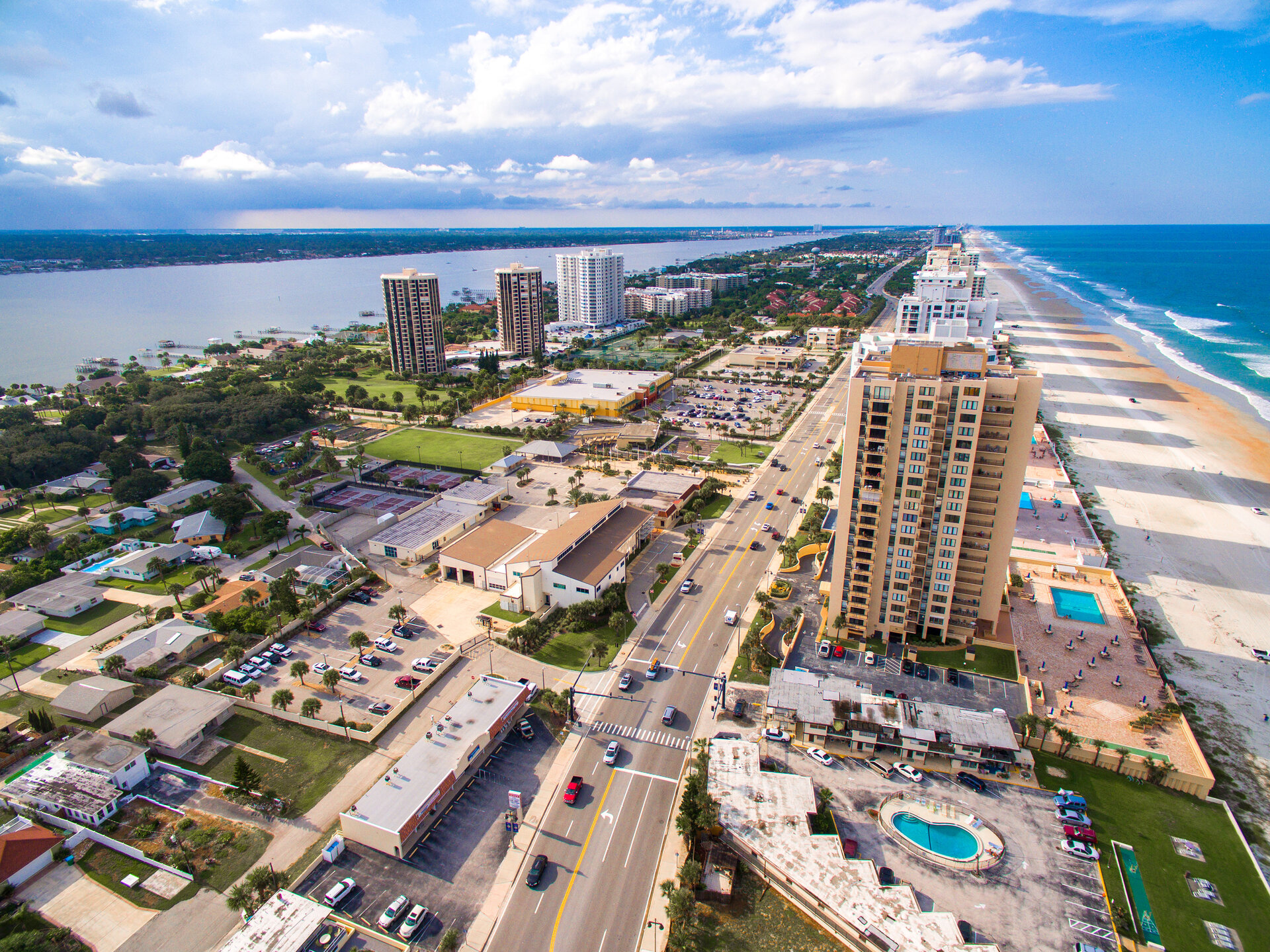 area view of daytona beach